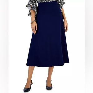 KASPER - Women's Pull-On A-Line Midi Skirt